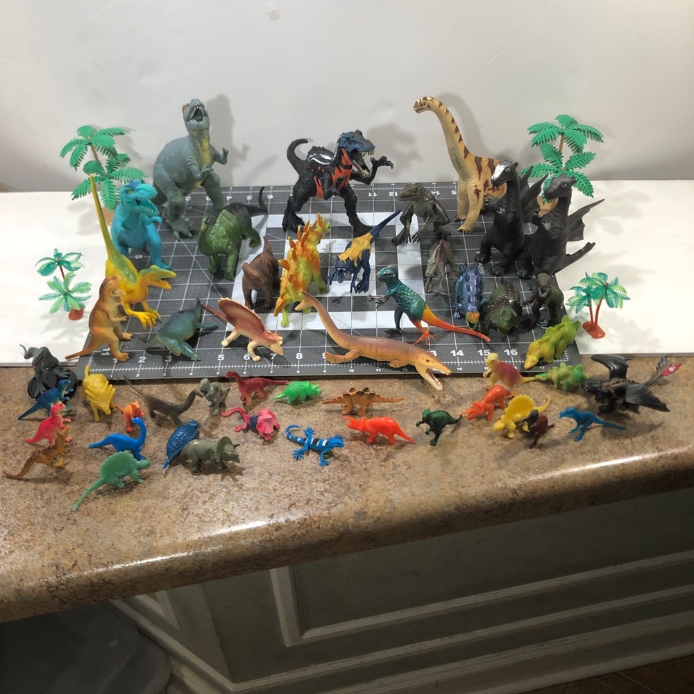 Lot of 49 Dinosaurs Chap Mei Schlieich Papp Tyrannosaurus Flying Dragon 90’s 2YK